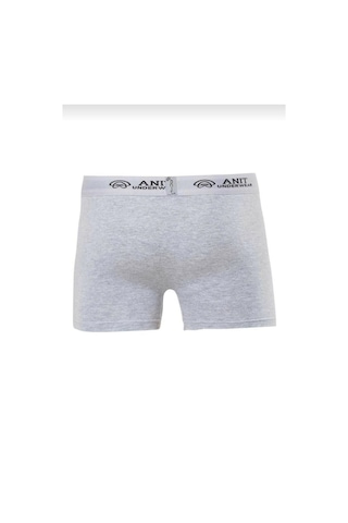 Anıt 1115 Erkek Penye Likralı Boxer 12 Adet Gri