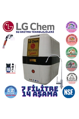 Lg Chem Cool Beyz Syh Pompalı 12lt 7flt 14 Aşama Su Arıtma Cihazı