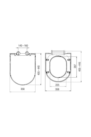 İdevit Alfa / Turkuaz Bella Pp Soft Yavaş Kapanır Klozet Kapak