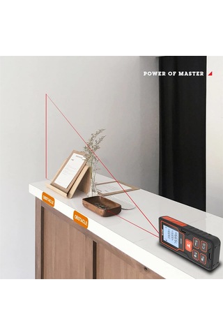 Reedark "40/60/80/100m Kızılötesi Lazerli Mesafe Ölçer, Alan/hacim Hesaplama, Lcd Ekran, Çift Kabarcık Seviyesi"