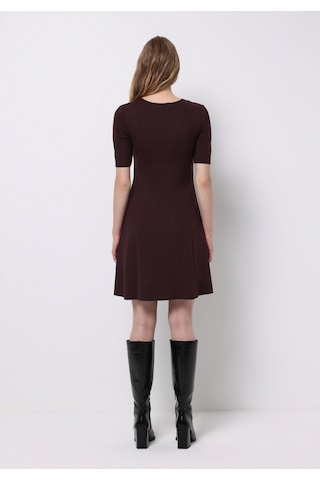 Colins Slim Fit Düz Kadın Bordo Kısa Kol Elbise Cl1076380 Q1.v1 Brd Bordo