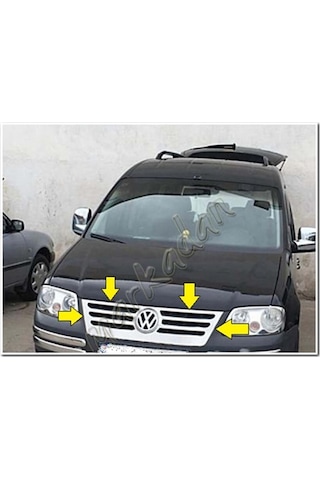 Woc Chrome Vw Caddy Krom Ön Panjur Formlu 2004-2010 Paslanmaz Çel