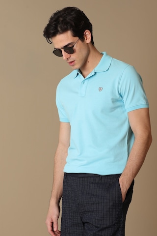 Lufian Erkek Laon Spor Polo Yaka T-Shirt 627111040091 Aqua Mavi