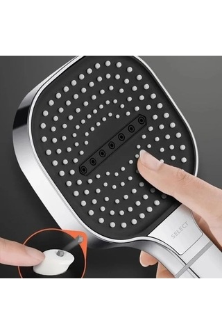 Tongxida Bosphorusboutique Siyah Panel Modu Masajlı Duş, 3 Bölümlü İç Siyah Duş Cm Büyük Başlık Siyah