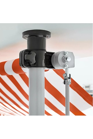 Evinizin Atolyesi Teleskopik Tente Turuncu - Beyaz 250x150 CM