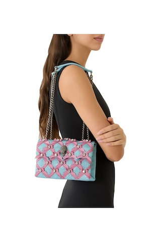 Kurt Geiger Medium Kensington Bow Fiyonk Detaylı Kadın Omuz Çantası Mavi
