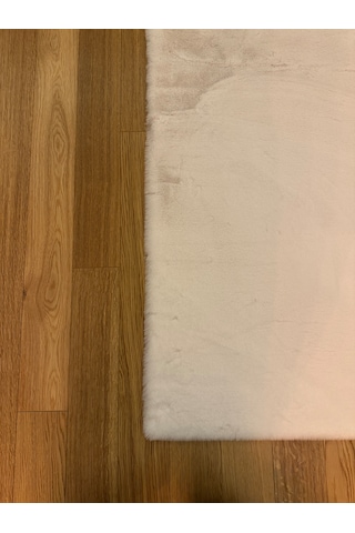 Ultra Soft Beyaz Yumuşak Dokulu Peluş Halı Dikdörtgen