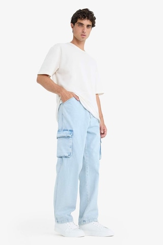 DeFacto %100 Pamuk Relax Fit Rahat Kesim Geniş Paça Kargo Cepli Jean Pantolon D7274AX25SPNM63