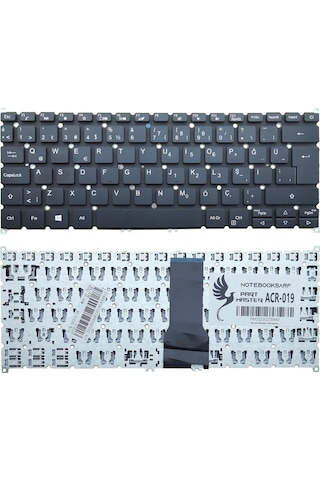 Acer Uyumlu Aspire 5 A514-53-312s Notebook Klavye -siyah V.1-