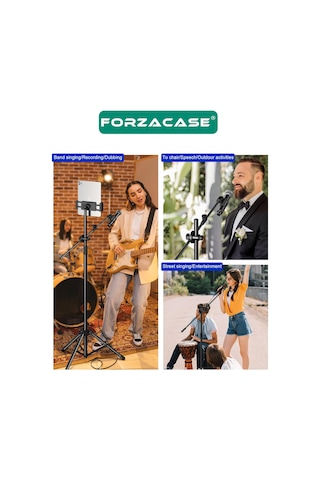 Tablet Tutuculu 360 Profesyonel Metal Mikrofon Stand 140cm Fc1077