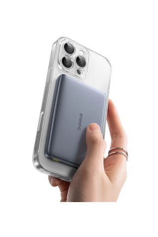 Baseus Picogo Ultra-slim Qi2 10000 Mah Hızlı Şarj Magsafe Powerbank Koyu Gri