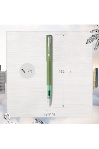 Parker Dolmakalem Vector Xl Yeşil M Uç Çok Renkli