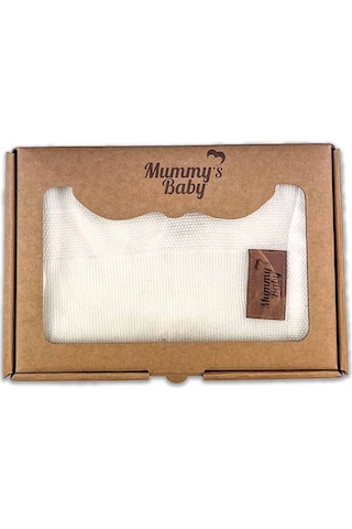Mummy's Baby Tencel Örgü Bebek Battaniyesi 80x100 Ekru