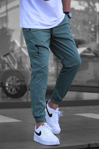 Madmext Mint Yeşili Fermuar Detaylı Paraşüt Jogger Pantolon Mint Yeşili Mint