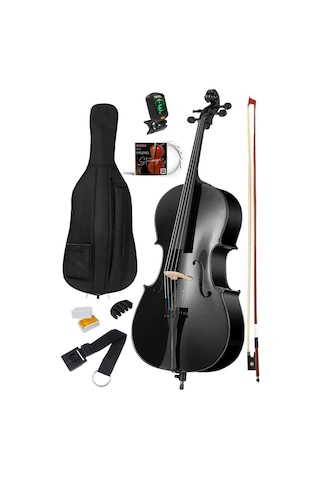 Midex Gt-124bk Profesyonel Üst Kalite Siyah Çello Viyolonsel