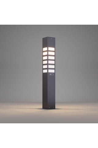 Vilorita 75 Cm Alüminyum Bahçe Aydınlatması Bollard Pleksi Difüzörlü Modern Yürüyüş Yolu Lambası, 3000k Işık Sıcaklığı, Elektrostatik Toz Boyalı Dış Mekan Aydınlatma Direği Sku: Smgstk308df05227