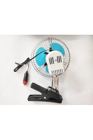 Oto Vantilatör 12 Volt 6 Inç Mandallı Çakmaklık Girişli