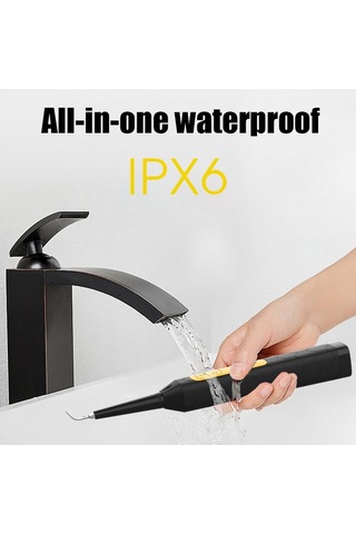 Jyq-023 Ağız Diş Temizleme Ve Bakım Aracı Ev Elektrikli Diş Aleti, Sarı Diş Ve Tütün Lekelerini Çıkarmak İçin Siyah + Diş Yüzeyi Temizleme Kafası