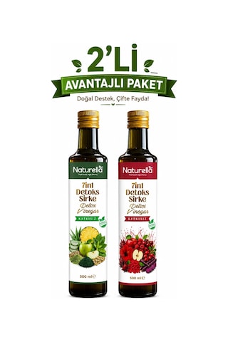 Naturella 7in 1 Green &red Mix Sirke 2'li Set Naturella 7in 1 Green &red Mix Sirke 2'li Set