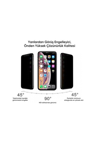 BİNANO PRIVACY ANTIDUST Apple Uyumlu iPhone X/XS EKRAN KORUYUCU