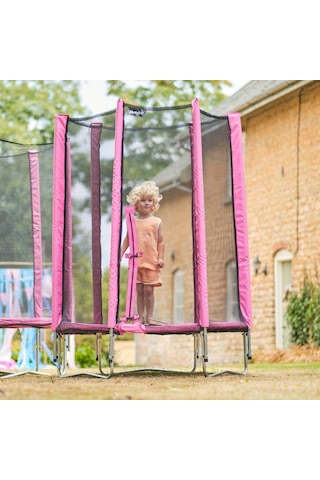 Plum File Korumalı Trambolin - 4 Ft - Pembe Çok Renkli