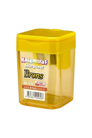 Brons Plastik Kutulu Çiftli Kalemtraş Br-570