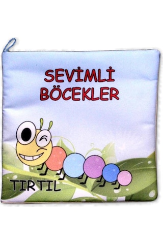 Tox Sevimli Böcekler Kumaş Sessiz Kitap T054 - Bez Kitap , Eğitici Oyuncak , Yumuşak Ve Hışırtılı