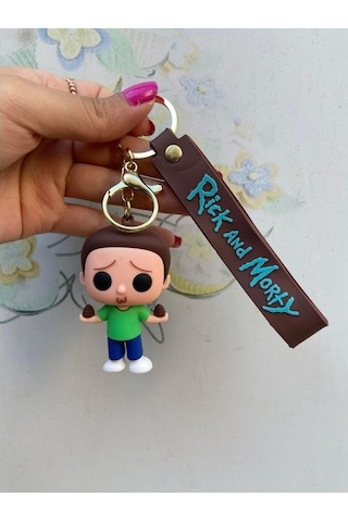 Piraye Gift Rick And Morty Silikon Anahtarlık Çanta Süsü-morty-1698