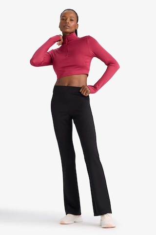 Defacto Defactofit Flare Fit İspanyol Paça Standart Boy Modal Sporcu Pantolon E8957ax25aubk81 Siyah