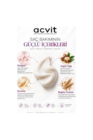 Acvit Profesyonel Tam Bakım Saç Botoxu 250 ML