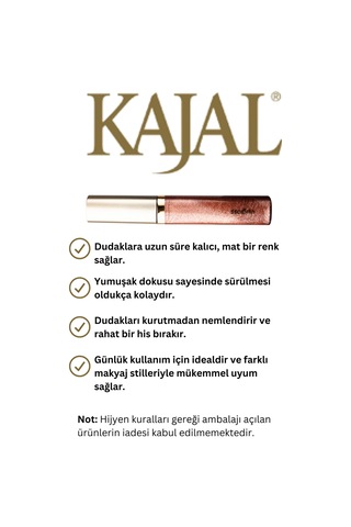 Kajal Likit Dudak Parlatıcısı Ruj & Liquid Lipstick 818