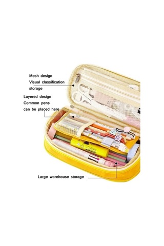 Willowhaven Angoo Pamuk Keten Büyük Kapasiteli Kalem Kırtasiye Çantası Siyah, 60x58x57cm, 480x876x883mm, 130g Siyah