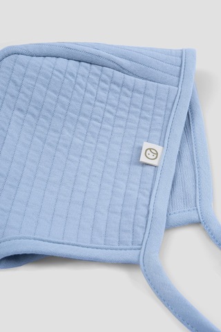 Kapitone Mavi İngiliz Bebek Şapka Mavi