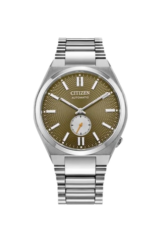 Citizen Nk5010-51x Otomatik Çelik Gri Yeşil Kadran Safir Cam 40 Mm Erkek Kol Saati Gri