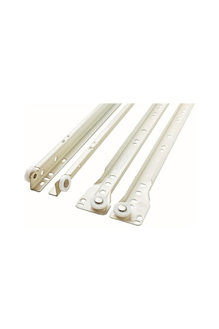 Standart Çekmece Kızağı Dolap Çekmece Rayı Beyaz 45cm 1 Takım Y- Metal