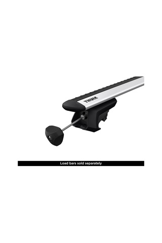 Thule Unisex's Evo Yükseltilmiş Raylı Tavan Rafı Bileşeni, Siyah, Tek Boyut
