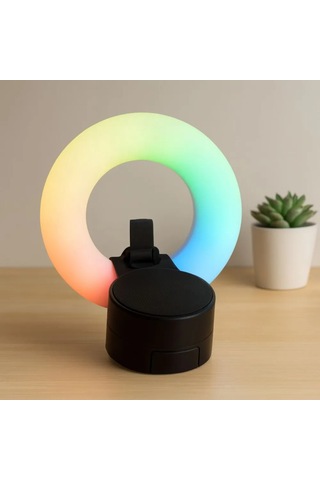 Jenerik Bluetooth Mini Hoparlör Usb Şarjlı Led Işıklı Telefon Tutucu