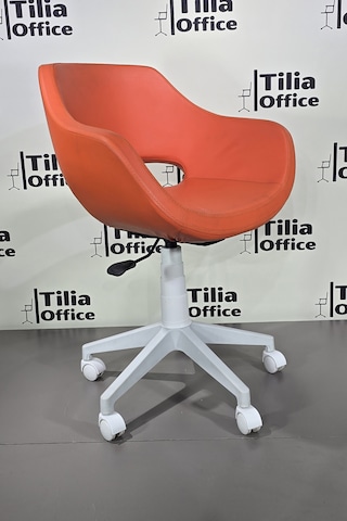 Monaco Çalışma Kesim Çocuk Koltuğu Beyaz Ayak Turuncu