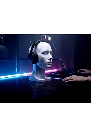 Happy3dworld İnsan Büstü Kulaklık Standı, 3d Baskı Minimalist Modern Dekor