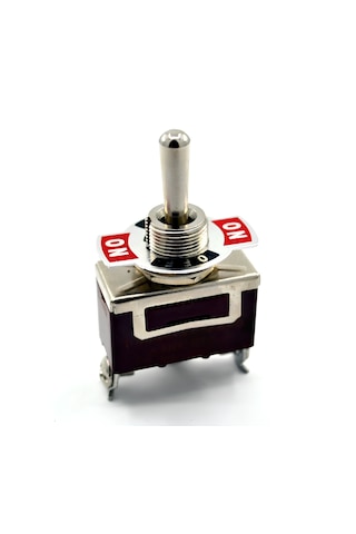 Toggle Switch 1-0-2 Yaylı Metal Anahtar 3 Pin 12v-220v 15a Yaylı