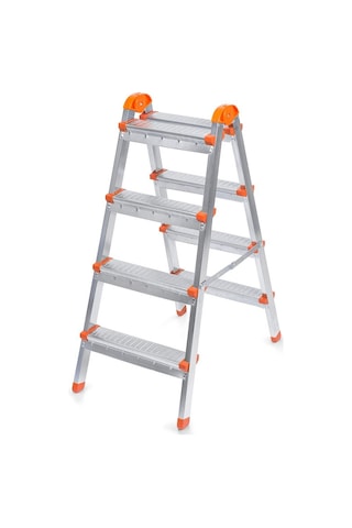 Doğrular Çift Çıkışlı 4+4 Metal Merdiven MCG12504