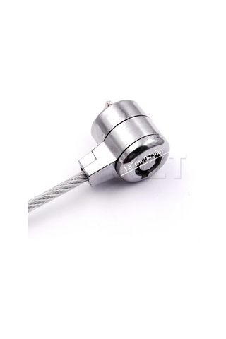 Fochsia Yaonuo Taşınabilir Dizüstü Bilgisayar Kilidi 43 31 İnç Kablo Güvenlik Kiliti Gümüş