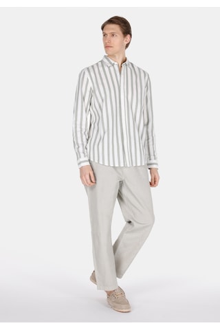 Colin's Colins Regular Fit Shirt Neck Çizgili Erkek Yeşil Uzun Kol Gömlek Cl1073562 Cl1073562 Q1.v1 Fgr Yeşil