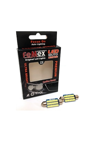 Vw Bora Led Plaka Aydınlatma Ampul Seti Femex Parlak Beyaz