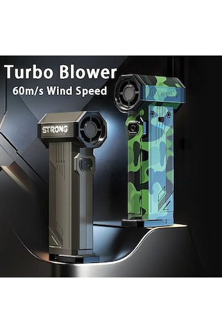 Elektrikli Hava Turbo Fan Taşınabilir Turbo Jet Fan 130000rpm El Fırçasız Motor Turuncu