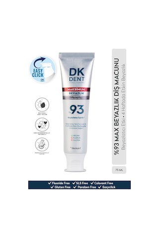 Dermokil DK Dent Max White Beyazlık Diş Macunu 75 ML