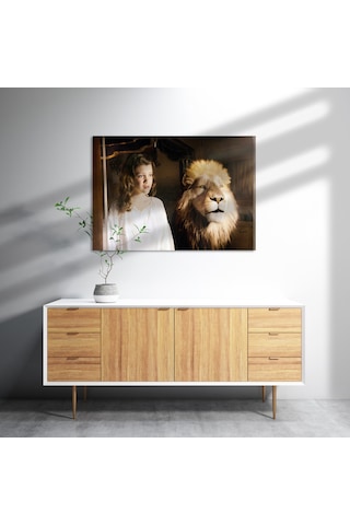 Cakasepetim Narnia Günlükleri Aslan Ve Kız Ahşap Mdf Tablo