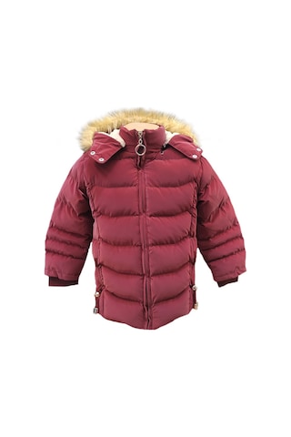 Life For Moda Kız Çocuk İçi Peluş Astarlı Çıkarılabilir Kapüşonlu Su Geçirmez Mont Kaban 3021 Bordo