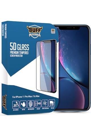Buff Apple Uyumlu iPhone 11 Pro Max / Xs Max 5D Glass Ekran Koruyucu (359681316)