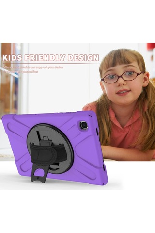 Gld-spt- Newface Samsung Uyumlu Galaxy T500 Tab A7 10.4 Kılıf Amazing Tablet Kapak - Mor
